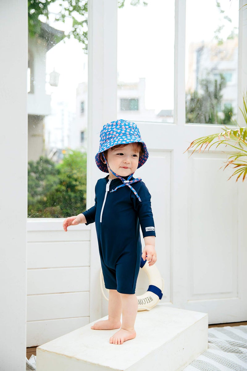 Vaenait baby بدلة سباحة واحدة قطعة للأطفال الرضع من VAENAIT BABY 0-2T للفتيات الصغيرات - لون Navy_Baby S - Image 3